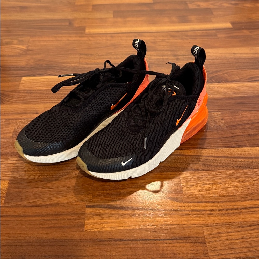 Nike Airmax 270 Black and Orange Kids' Sneakers